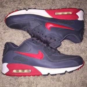 Red and gray air max